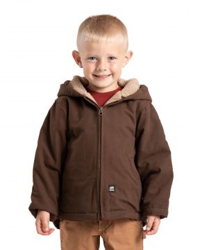 Toddler Berne Softstone Hooded Coat-Bark