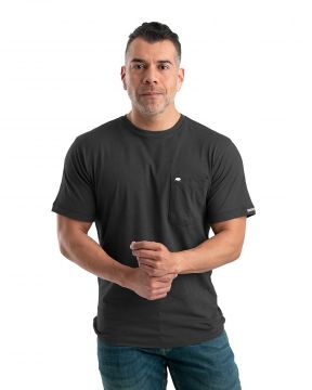 Men's Berne Lightweight Performance Short Sleeve Tee- Black
