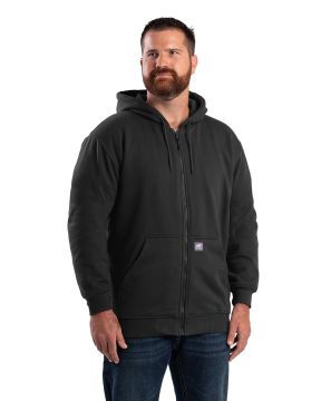 Men's Berne Thermal Lined Hooded Sweatshirt-Black