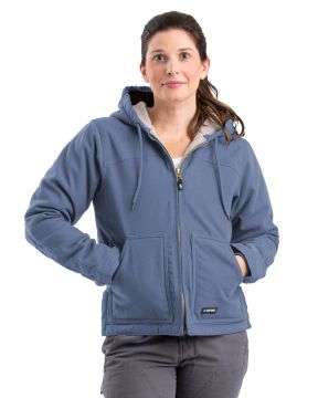 Women’s Berne Softstone Hooded Coat Steel Blue