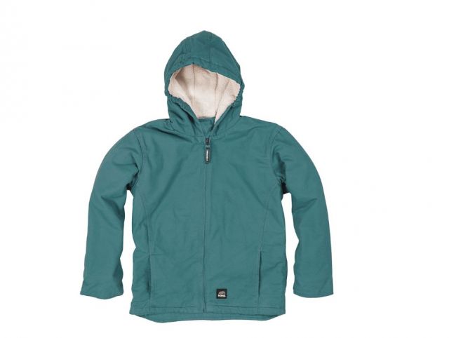 sherpa hooded coat